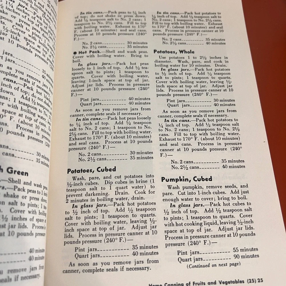 USDA Complete Guide to Home Canning Preserving and Freezing 1973 Dover Edition